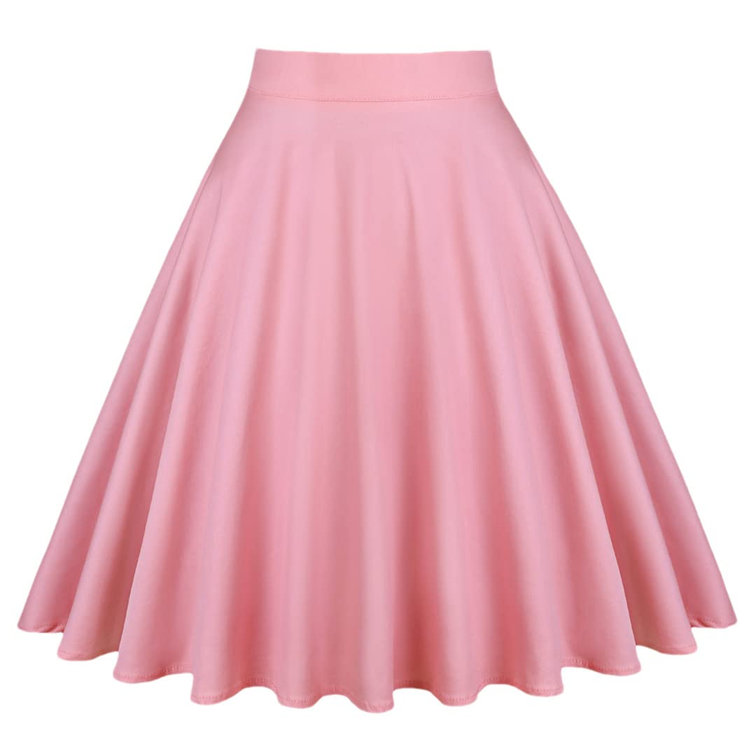 Jupe imprimé floral rétro rose taille 44 idéale pour les sorties d'été