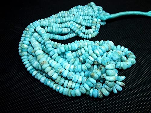 Larimar perles de 8x5 mm pour créer vos colliers bohèmes et bijoux d'été uniques