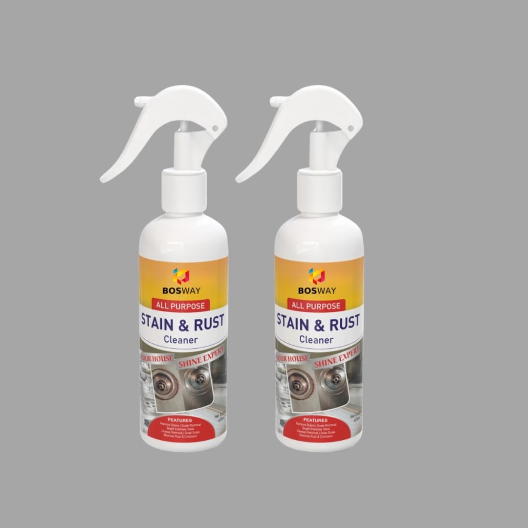 Stain & Rust Remover Spray (200ml) for Iron, Steel, Metal, Rust Stains Cleaning for Kitchen, Bathroom, Household Cleaner to Loosen Stuck & Rust Parts, Dirt & Tough Stains| Pack of 2| (B0D74RZC3Y) Amazon Price History, Amazon Price Tracker