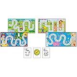 Carson Dellosa What Time Is It? Judy Clock Board Game Set—On The Farm, Time With Friends, Swim,...