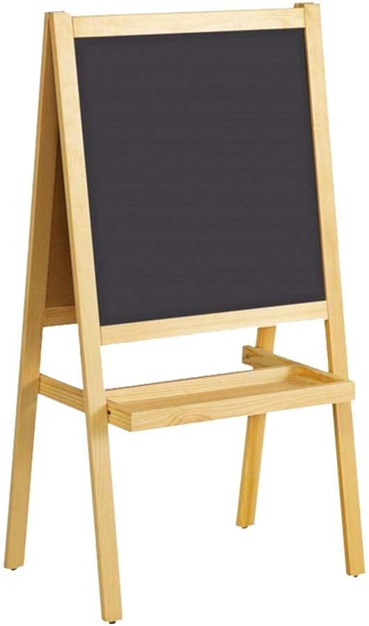 Sketchpad Wooden Kids Easel, Double-Sided Magnetic Drawing Board, Whiteboard & Chalkboard with axis & Paper