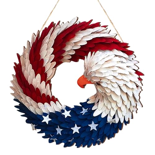 Anglechic 1 Pcs 4th of July Hanging Door Sign 2d...