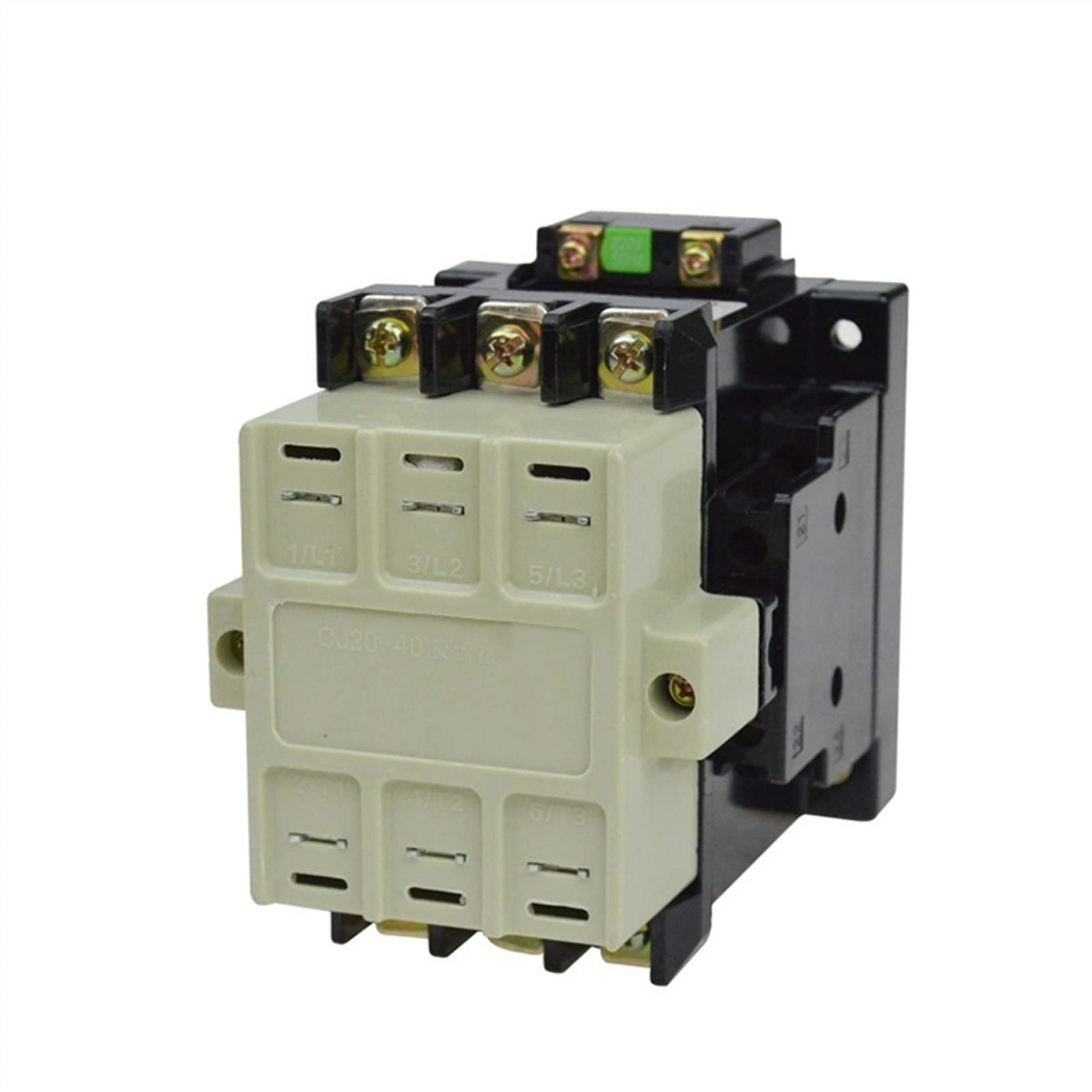 QRUYHBAJU Contactor AC Contactors Engine Control Control Contactors CJ20-40 Silver 1 2V 24V 36V 48V 110V 127V 220V 380V Industrial Electrics Replacement Contactor