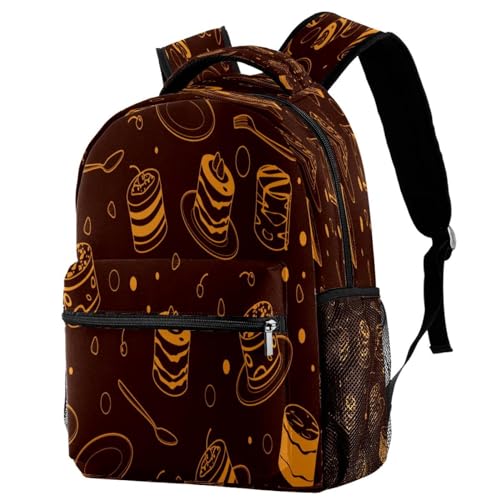 Sac à dos voyage décontracté imprimé chocolat pour vos weekends et excursions urbaines