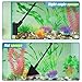 AQUANEAT Small Fish Tank Cleaner, Aquarium Cleaning Tools, 3 in 1 Glass Cleaner with Algae Scraper, Sponge Brush, for Small Nano Tanks up to 10gal