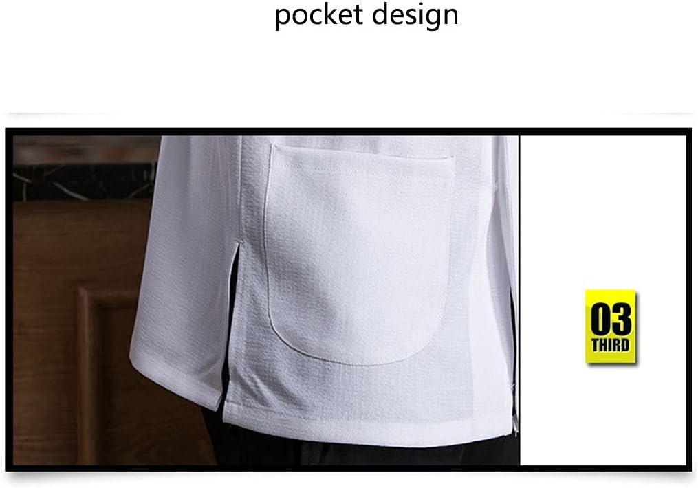 Kitchen Chef Coat Jacket Uniform Unisex Classic Restaurant Cooking Not Fade