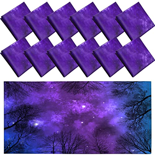 Image of Hortsun 12 Pcs Classroom Fluorescent Light Covers Bulk, Forest, Milky Way