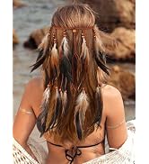 Bandeau Festival Plumes Boland - Style Bohème Hippie Pour Carnaval Et Soirées