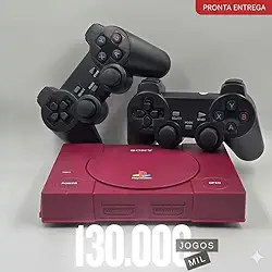 Console Retrô PSX com 130 mil jogos + 2 Controles diversos Games e Jogos 700 Jogos PS1