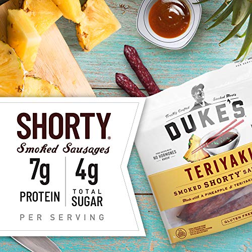 Duke's Cajun Andouille Pork Sausages, 5 Ounce & Shorty Smoked Sausage Teriyaki, 5 Oz #TOP5