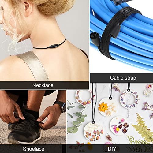 48 Sets Breakaway Clasp Necklace Replacement Plastic Safety Necklace Cords Buckle With Nylon Cord Braided Lanyard String For Pendant Necklace Diy Craft Accessory (Black) #TOP4