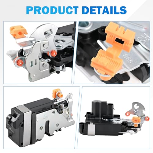 Image of Door Lock Latch Actuator Compatible with 2000-2007 Cadillac Escalade & Chevy Chevrolet Silverado Avalanche Suburban Tahoe & GMC Sierra Yukon, Front Right Passenger Side, OE#931-319, 15110644, 15053682