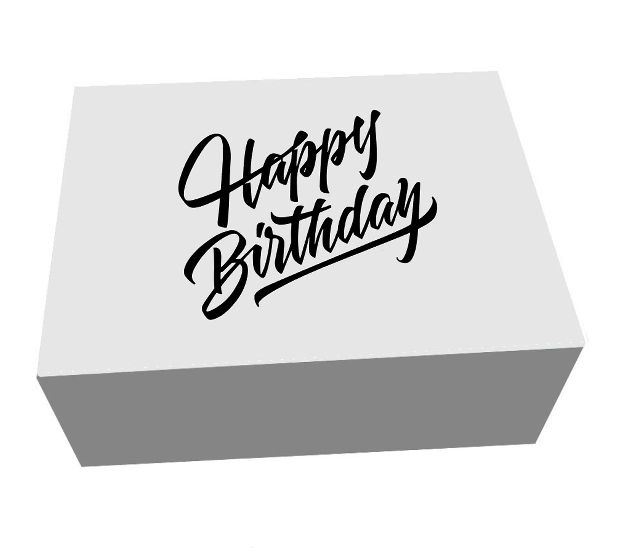 Extra Large Birthday Gift Box, 40 x 30 x 15cm, Magnetic Closing Box in 9 Designs, Keepsake Gift (Design 5, Extra Large Box)