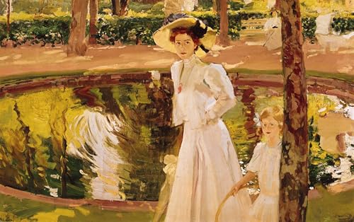 Lienzo de Sorolla il Giardino para crear un oasis de calma en la decoración de casa