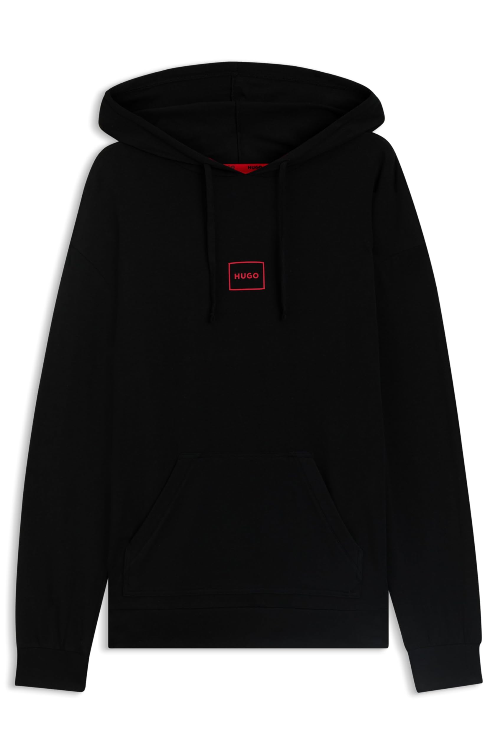 HUGO Męski Bluza Z Kapturem Laze Lounge, Black