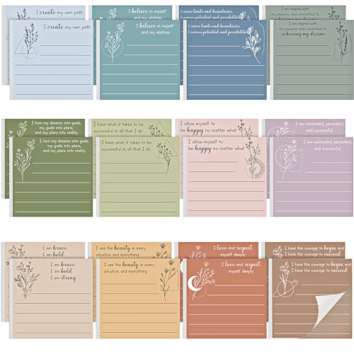 MotiMind 24 Pack Positive Affirmation Sticky Notes...