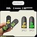 Gaming Finger Sleeves,10PCS Thumb Sleeves for Mobile Games Anti-Sweat Finger Sleeves Fit All Touchscreen Devices,Gaming Accessories Finger Sleeves (Gold and Green)