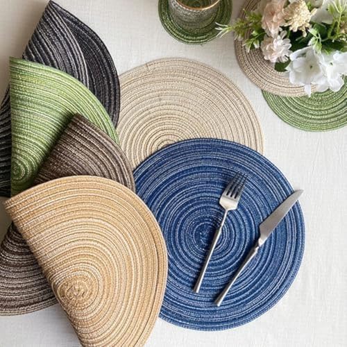 Set de table durable en polyester tissé haute densité 38cm - 3