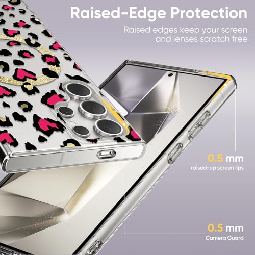 Coque Samsung S24 Ultra rose rigide pour éviter les rayures arrière