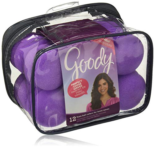 Goody 2 Piece Foam Hair Rollers, Purple
