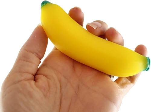 Miniatura 5 de Curious Minds Busy Bags 2 bolas de estrés esponjosas de plátano  relleno de crema Doh sensorial, juguete para la ansiedad - Gooey Squish OT