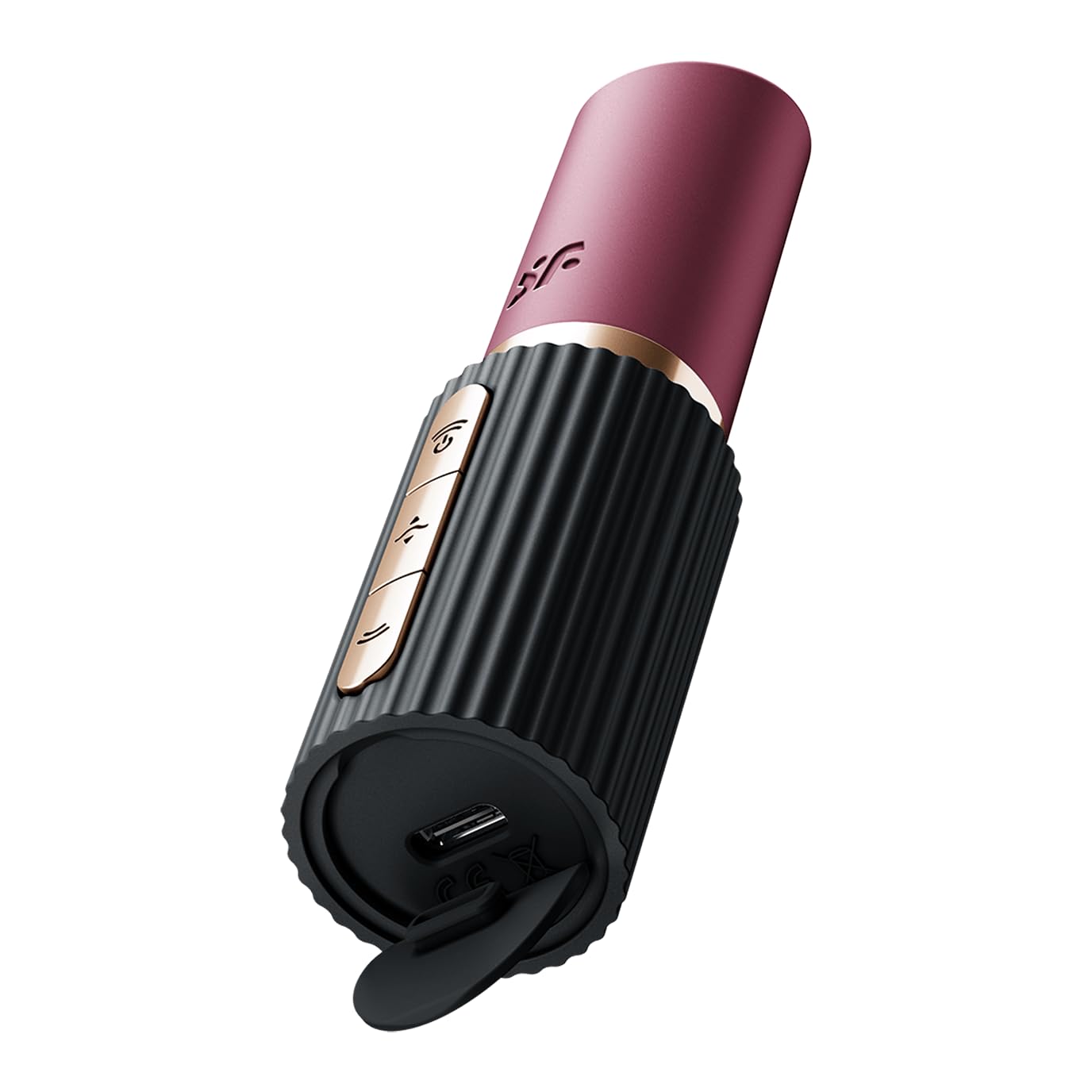Satisfyer Pro 2 Kiss Vibratore a rossetto 3D Air Pulse Nero Ø 2.9 cm