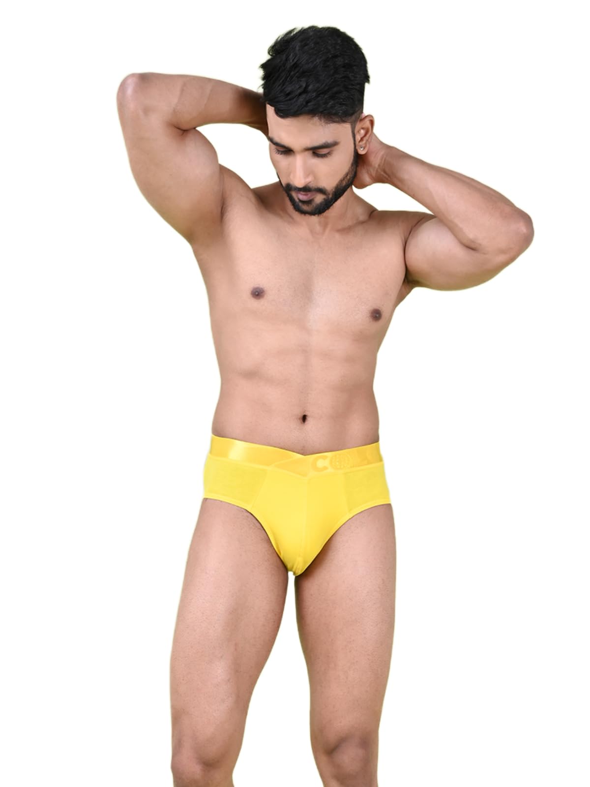 rupa Colors Modern Solid Brief for Men, Cotton Blend, Regular Fit, Outer Elastic, Pack of 1-picture-2