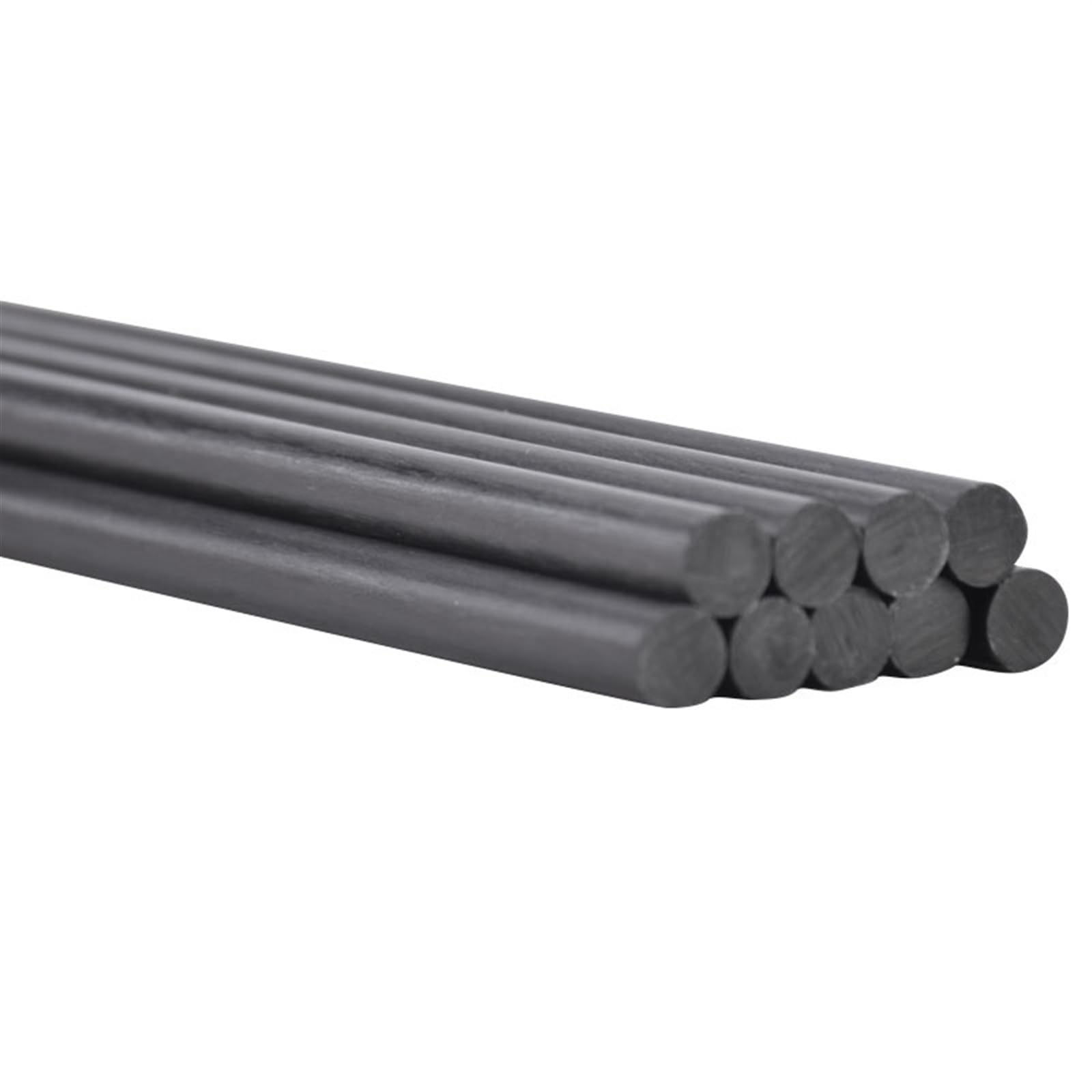 3pcs Carbon Fiber Rods with A Length of 500mm and A Diameter of 1mm to 12mm for RC Model Parts Carbon Fiber Rods(8.0MMX500MM)