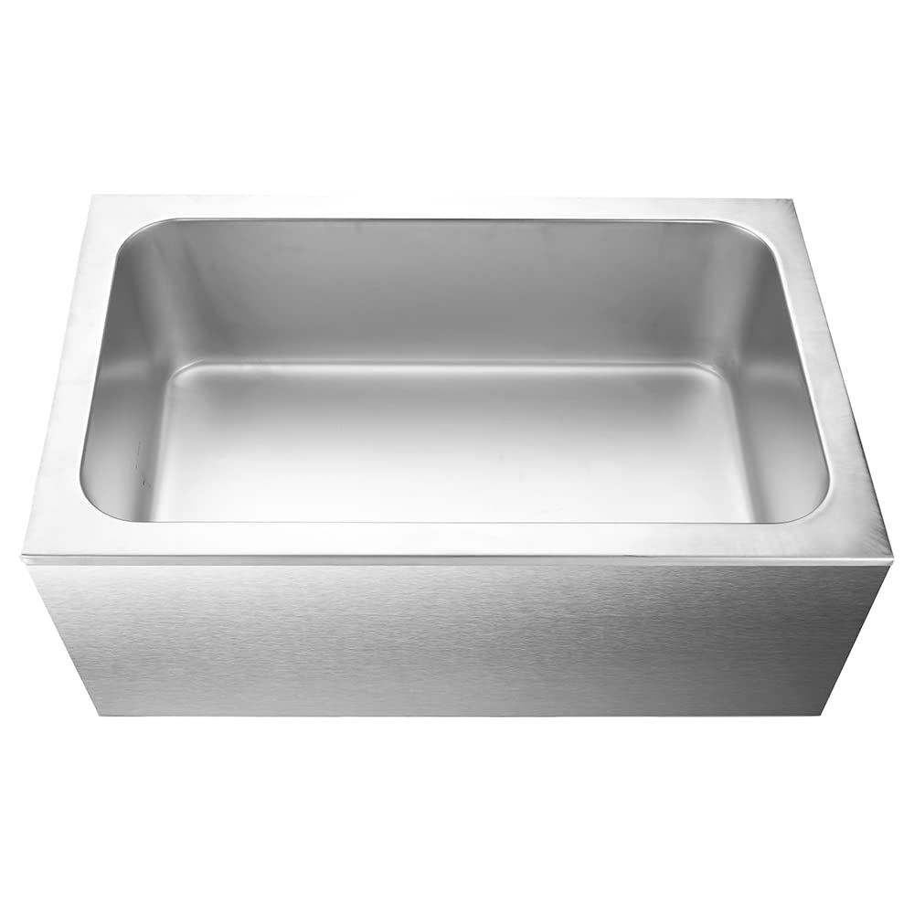 Bagnomaria Elettrico Professionale, Acciaio Inossidabile, Scaldavivande Elettrico a Buffet, Riscaldatore, Termostato, Compatibile con Vassoio GN 1/1, per Bare e Ristoranti