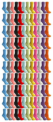 Yacht & Smith Womens Wholesale Bulk Warm And Cozy Fuzzy Socks, Colorful Winter Socks (120 Pack Assorted)