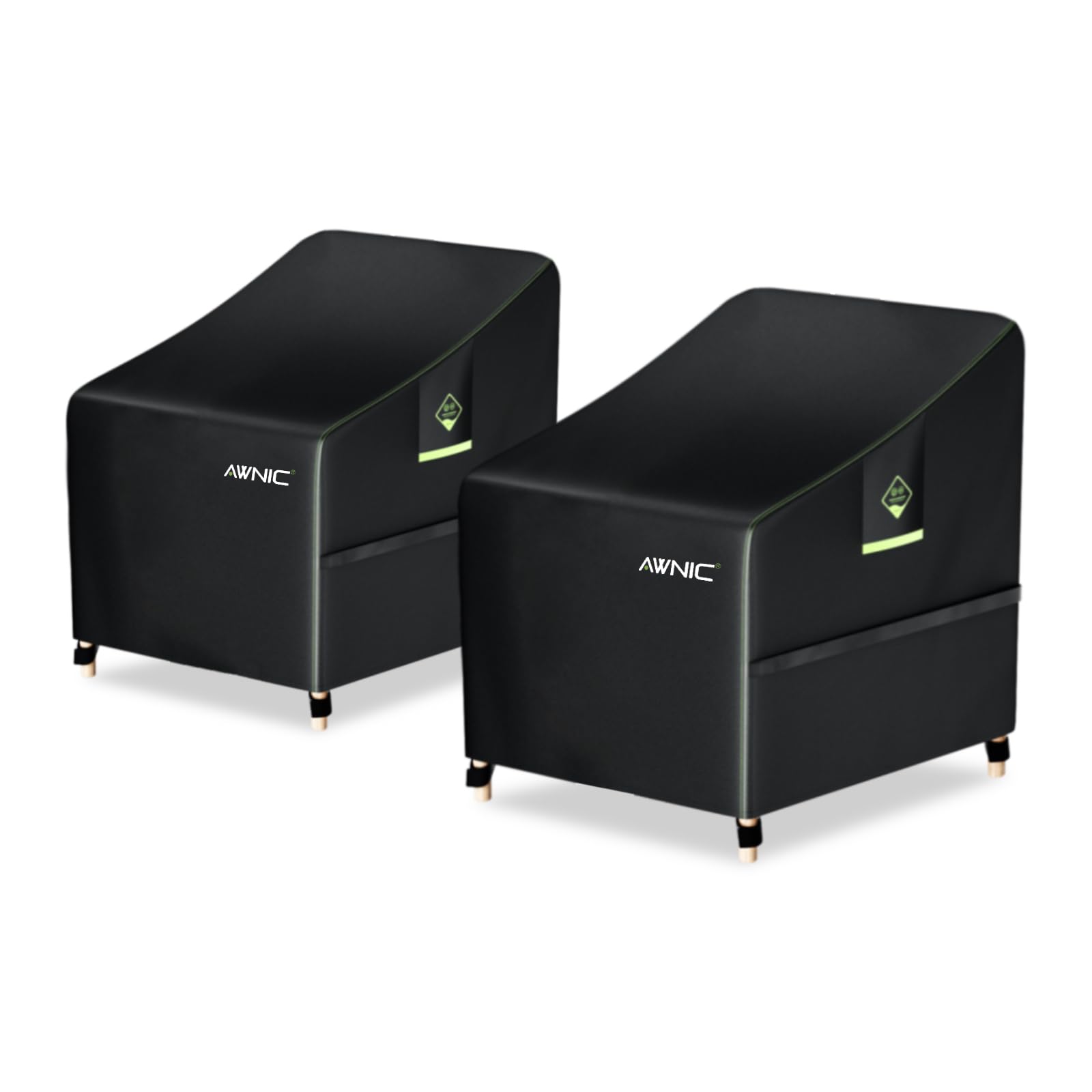 Lot De 2 Housse De Chaise De Jardin Imperméable 210D Oxford - Protection Extérieure Résistante UV & Intempéries Pour Fauteuil Pivotant - 84 X 89 X 98 Cm