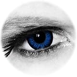 * BIG * SEXY * SWEET * farbige Kontaktlinsen - blau - inklusive gratis Kontaktlinsenbehälter von DarXity, mit und ohne Stärke für schöne große Augen - Big Eyes Mangalinsen – Cool Blue, 2 Stück / BC 8.6 / DIA 15.0 / 0.00 Dioptrien