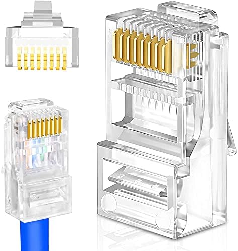 Image of XIKKART Crimping Tool | Rj45 Rj11 Crimping Tool Kit, Ethernet Crimp Tool, 30Pcs CAT5 CAT5e Cat6 Connectors, 30PCS Boot Covers, 1 Network Cable Wire Stripper And Cutter, Combo Set (Multicolor)