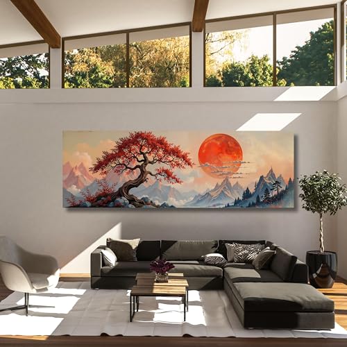 Affiche érable japonais 65x195 cm sans cadre pour déco murale