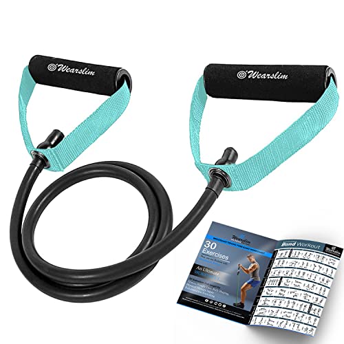 See full amazon price history chart for Wearslim Professional Resistance Bands |Single Toning Tube with Adjustable Comfort Handles - Resistance Tube (Green) - Rope Length - 54inch - 35 to 40 Lbs Wearslim Professional Resistance Bands |Single Toning Tube with Adjustable Comfort Handles - Resistance Tube (Green) - Rope Length - 54inch - 35 to 40 Lbs (B08RMFSBF2) Amazon Price History, Amazon Price Tracker
