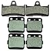 2002-2008 YAMAHA YFM 660 Grizzly Hunter Front and Rear Kevlar Carbon Brake Pads