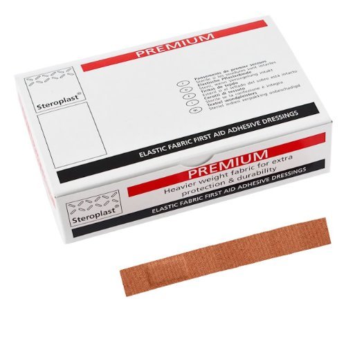 SteroplastStretch Fabric Finger Extension Plasters 2cm x 15cm (50pk),Beige