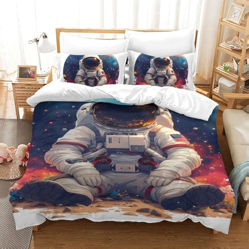 Parure de lit astronaute 3 pièces : le cadeau d'anniversaire idéal garçon