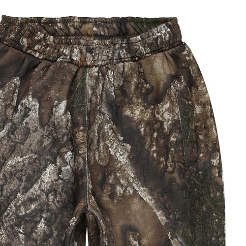 Realtree APX Camouflage Youth Jogger Pants | Kids Hunting Gear Dura Fleece Polyester Performance with Two Side Pockets3