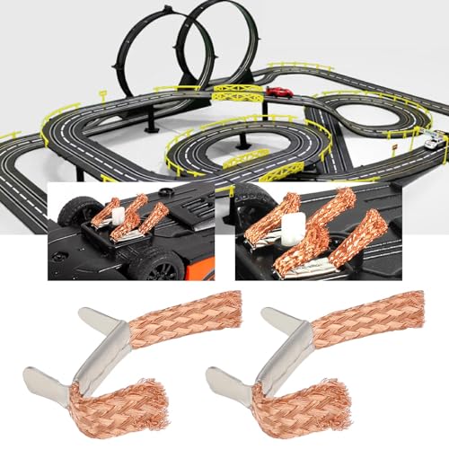 EMSea 20 Stück Ferngesteuertes Auto Leitfähige Bürste Spielzeugauto Metallbürste Spielzeugauto Zubehör für Ferngesteuertes Rennauto Elektrisches Ferngesteuertes Spielzeugauto