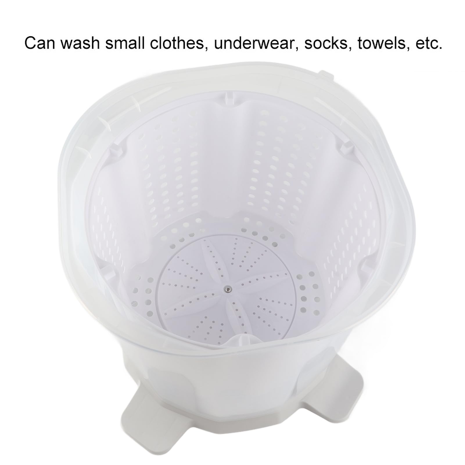 Asixxsix Mini Lavadora Portátil, Manual de Lavadora Multifuncional de 1200 Rpm, de Ropa Interior Con Cesta de Deshidratacia para Hogar, Dormitorio, Apartamero, RV