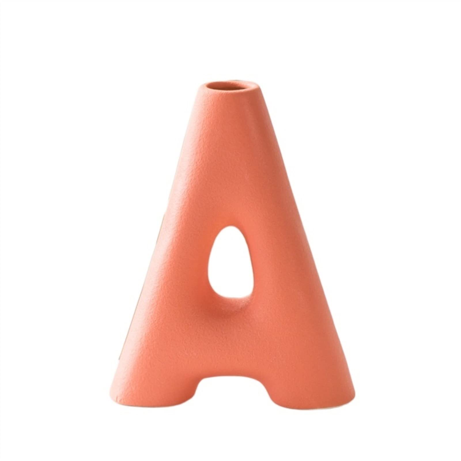 Centerpiece Vases Vases Ceramic Vase Home Decor Room Decoration Accessories Creative Letter Shape Ornaments Desktop(A-4)