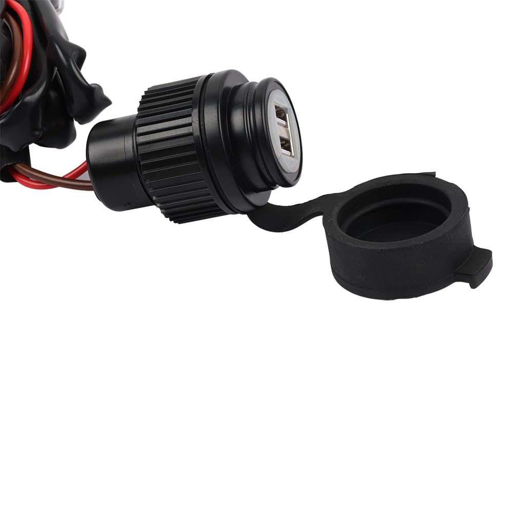 Nuovo Caricatore Dual USB 5V Presa Adattatore Relè Spina di Ricarica Compatibile con XL750 XL 750 Transalp 2023 2024 CRF300L CRF250L Rally CRF 300L 250 L CRF 1000L Africa Twin NT1100