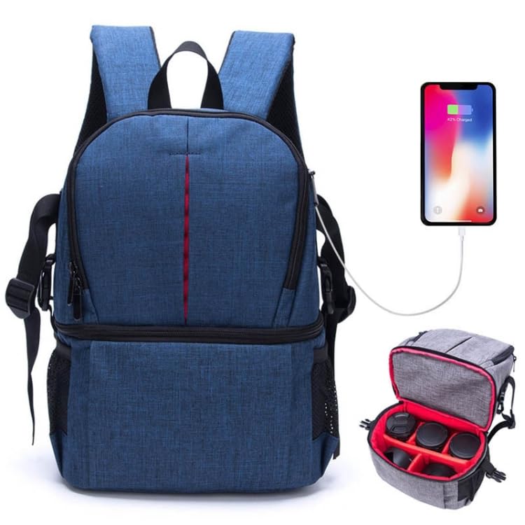 3nh Camera Accessories Multi-functional Waterproof Nylon Shoulder Backpack Padded Shockproof Camera Case Bag for Nikon for Canon DSLR Cameras-picture-37