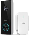 AOSU Doorbell Camera Wireless Outdoor, Battery-Powered Video Doorbell with Chime, 2K Resolution, Save Locally or to The Cloud, 2.4GHz WiFi, 180-Day Battery Life, Work with Alexa & Google Assistant