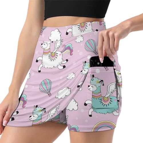 Jupe short de golf pour femme active Alpaga Arc-en-Ciel