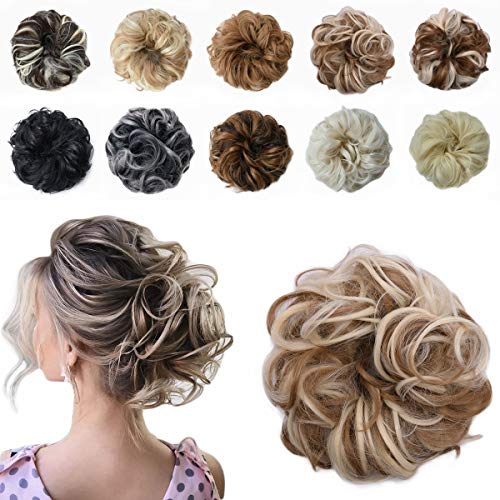 Scrunchies Hairpieces Curly Hair Extensions Donut Chignon Updo Messy Hair Bun (22H613)