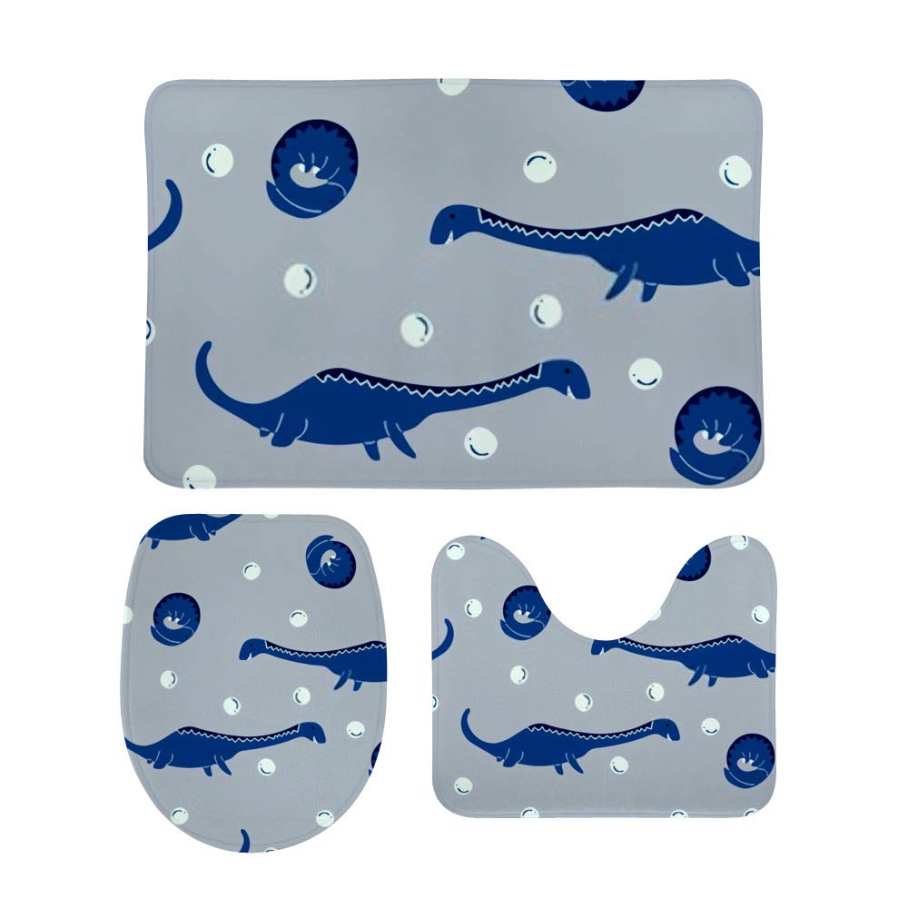 Tapis de bain hérisson ensemble de 3 pièces avec contour WC