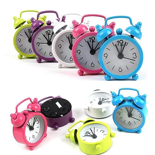 VALICLUD 1 Pc Llavero Creativo Despertador Ligero Radio Mini Portátil Reloj Con Hebilla De Llave Llavero De Coche Para Hombre Despertador Con Luz Reloj De Bolsillo Mosquetón Titular