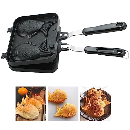 MAOPINER Taiyaki Fish Shape Cake Pan Waffle Cake Maker Pan Fish Shaped